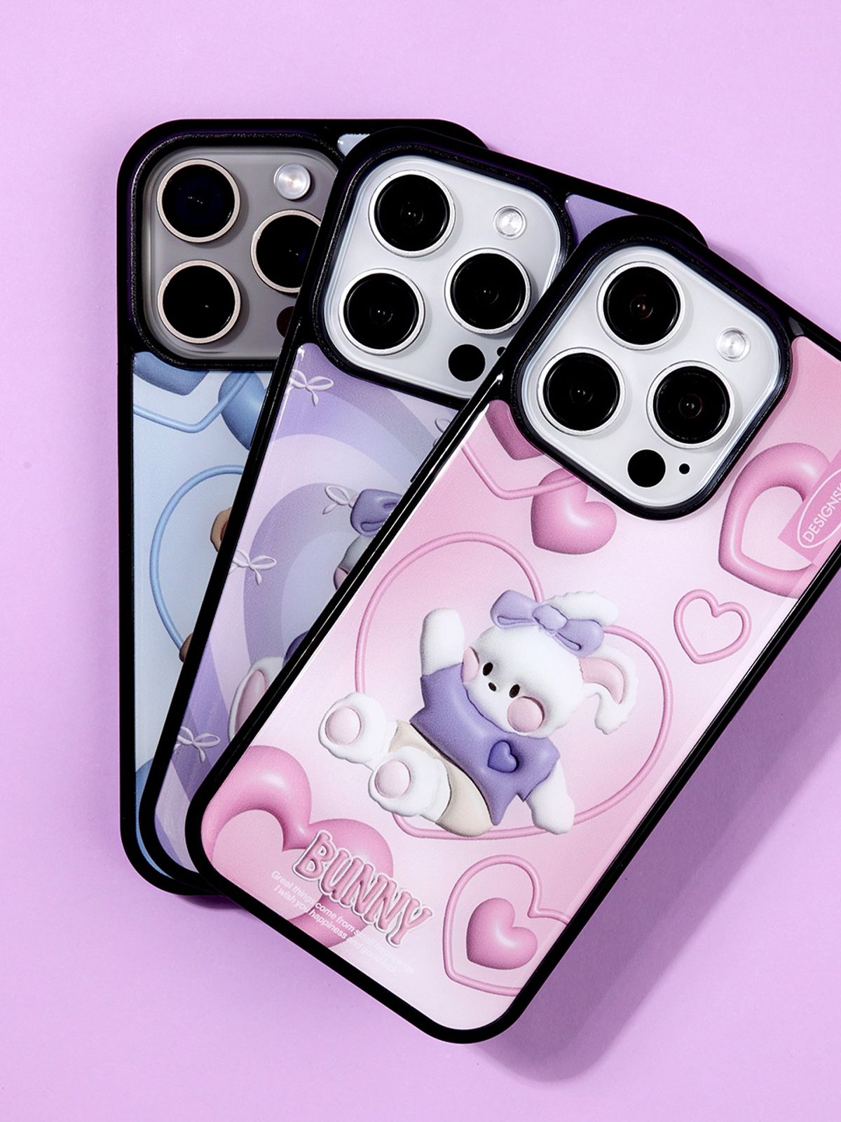 디자인스킨(DESIGNSKIN) [전기종] 에폭시 그래픽 케이스-뉴레트로 엠보하트/버니