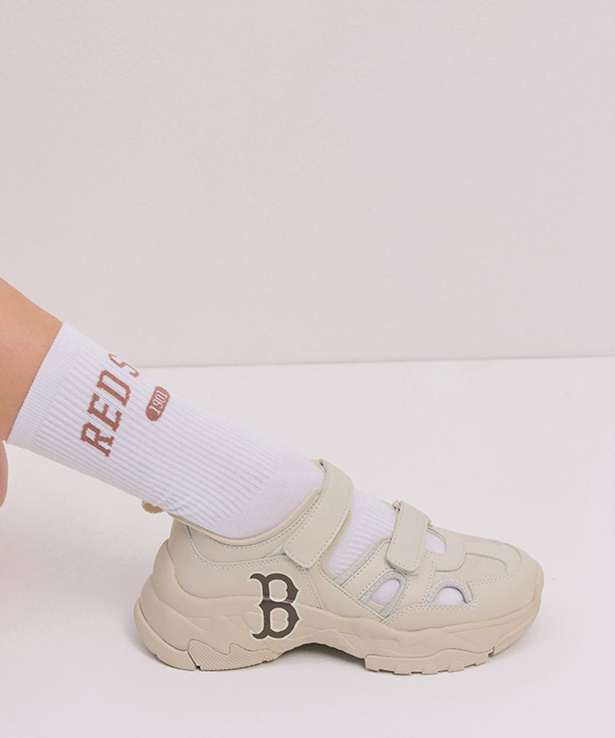 엠엘비(MLB) 빅볼청키 마스크 BOS (Beige)