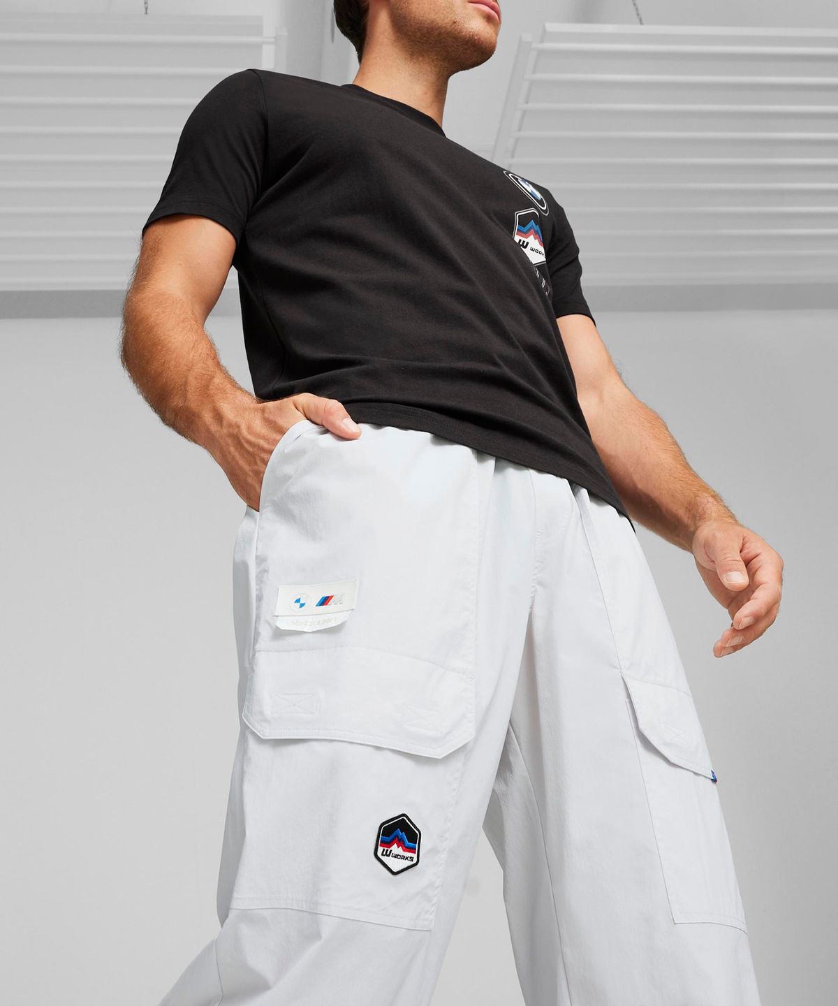푸마(PUMA) BMW MMS 개러지 크루 팬츠 - 실버미스트 / 624166-07