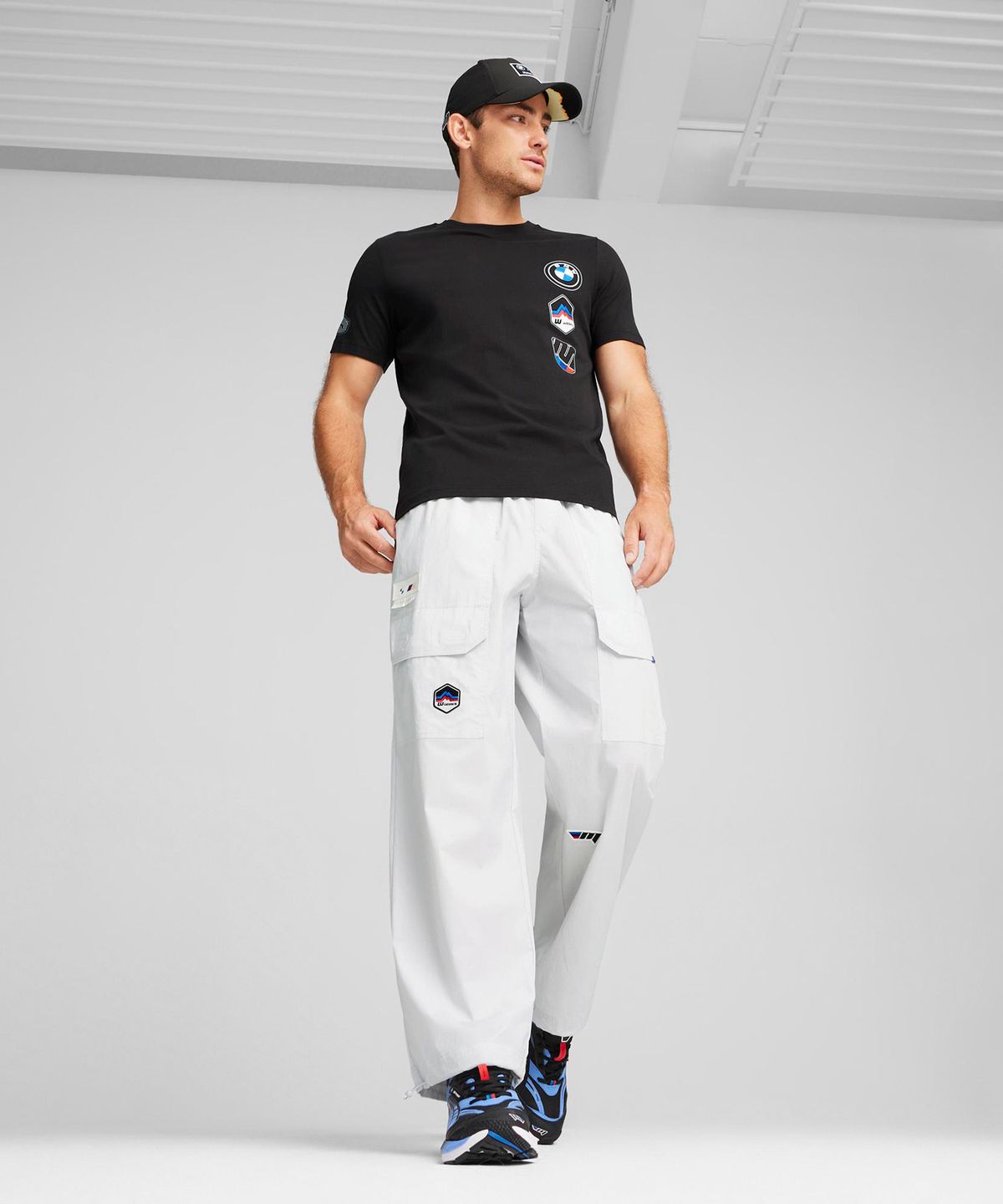 푸마(PUMA) BMW MMS 개러지 크루 그래픽 반소매 티셔츠 - 블랙 / 625575-01