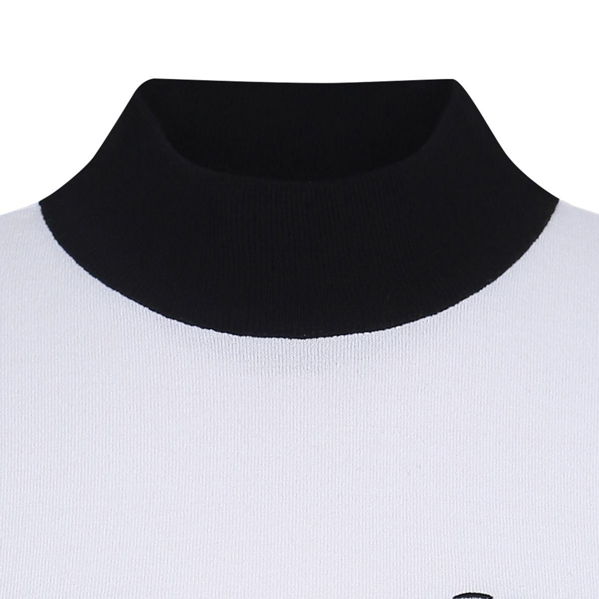 테일러메이드 어패럴(TAYLORMADE APPAREL) 여성 하이넥 슬리브리스 니트 TSN-62HG23-100