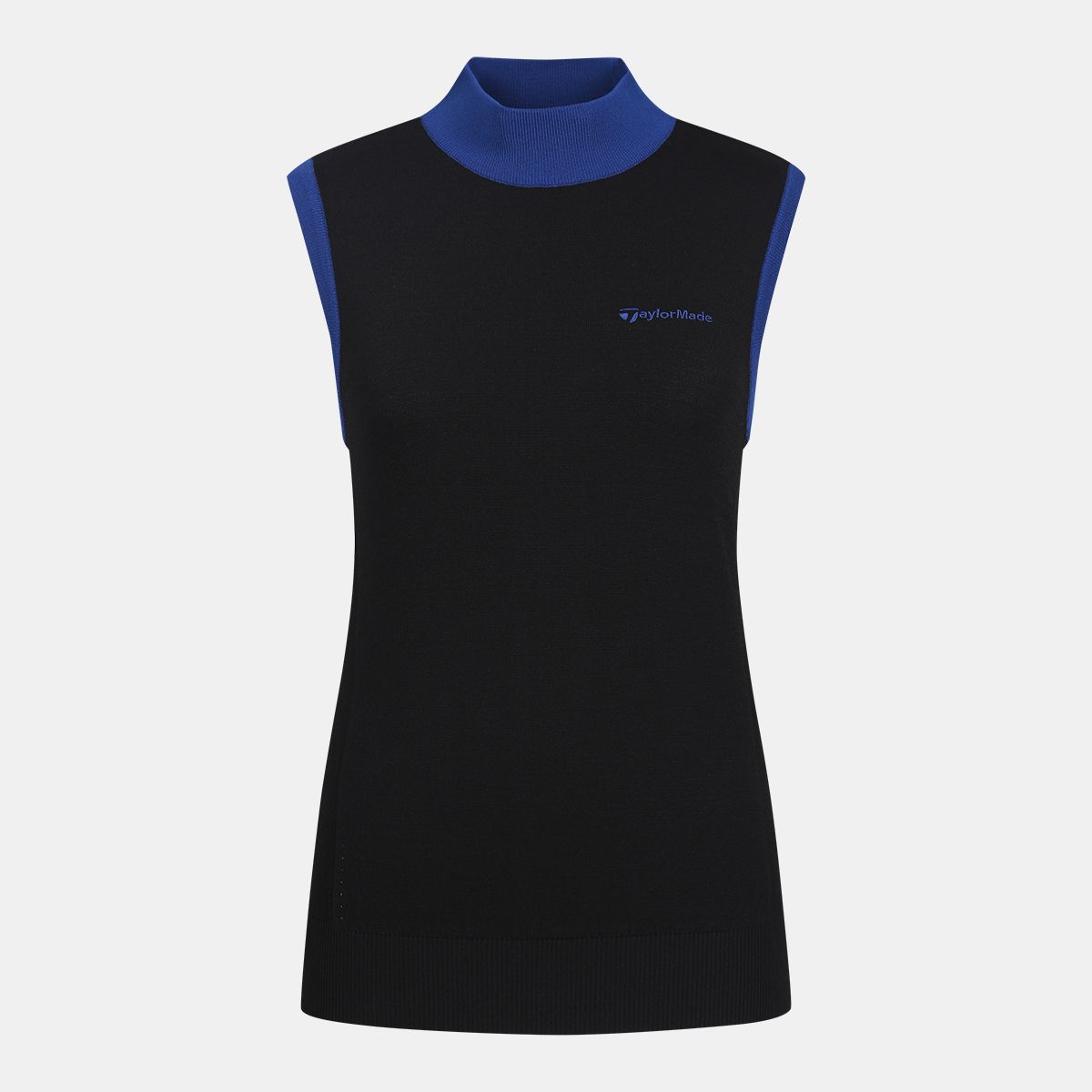 테일러메이드 어패럴(TAYLORMADE APPAREL) 여성 하이넥 슬리브리스 니트 TSN-62HG23-199