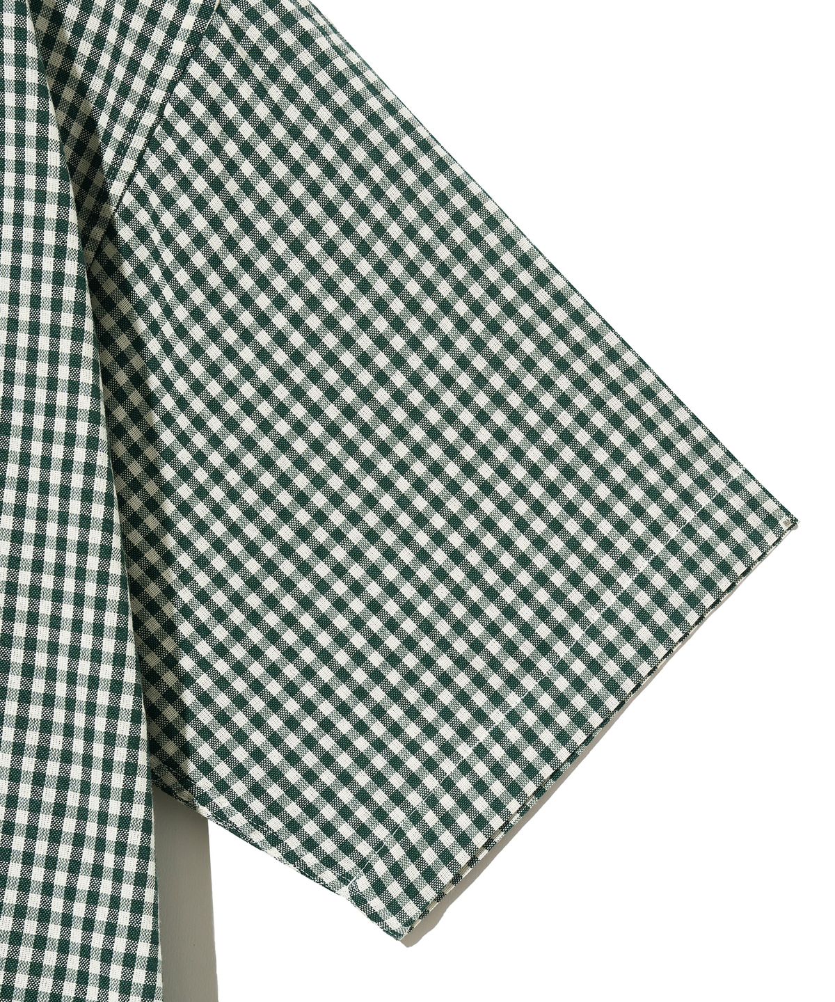 다이아몬드 레이라(DIAMOND LAYLA) Gingham Check 1/2 shirt S143  Green