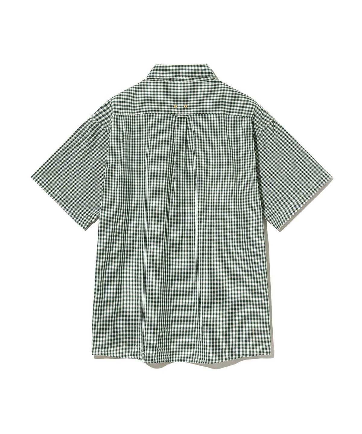 다이아몬드 레이라(DIAMOND LAYLA) Gingham Check 1/2 shirt S143  Green
