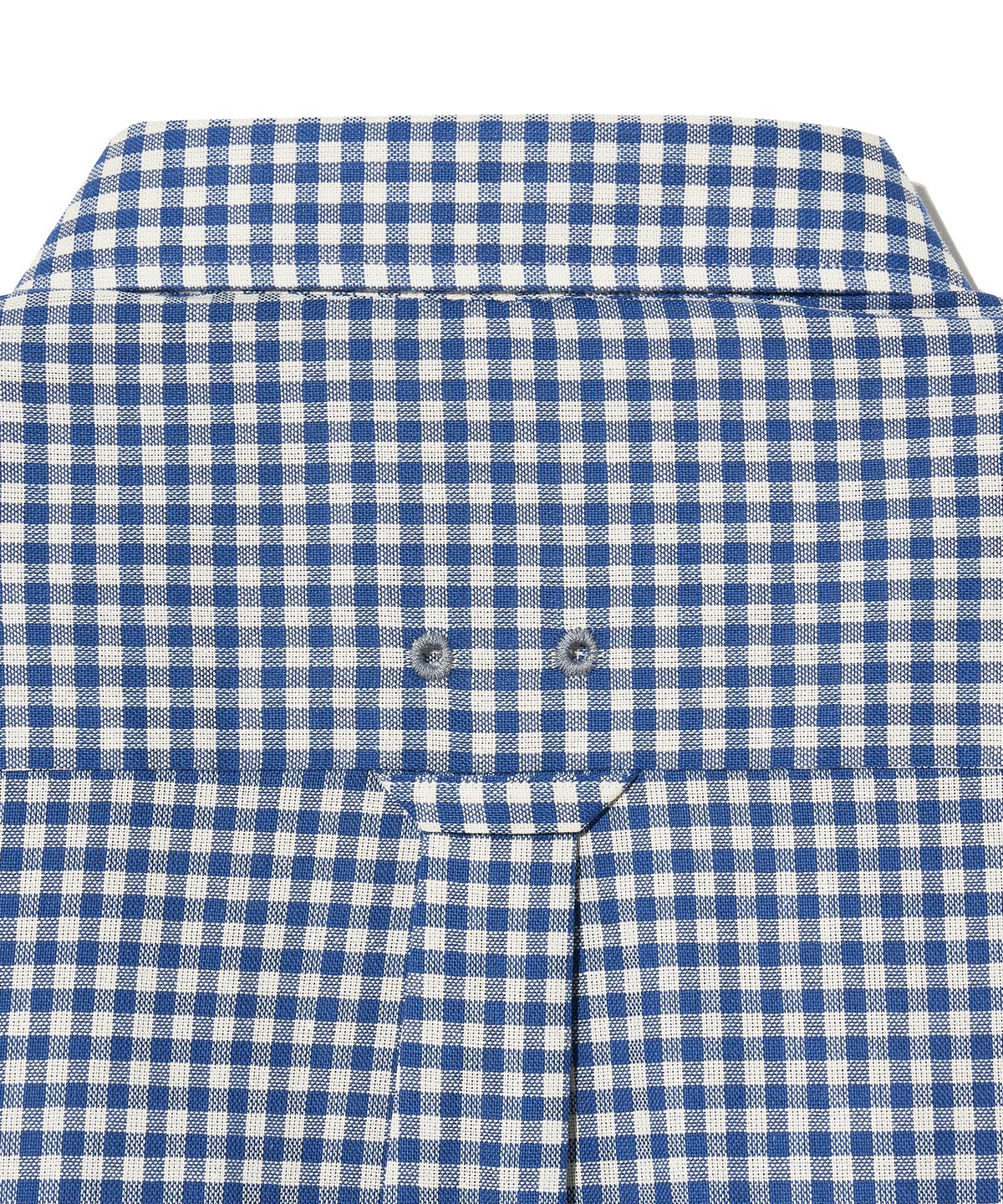 다이아몬드 레이라(DIAMOND LAYLA) Gingham Check 1/2 shirt S143  Blue