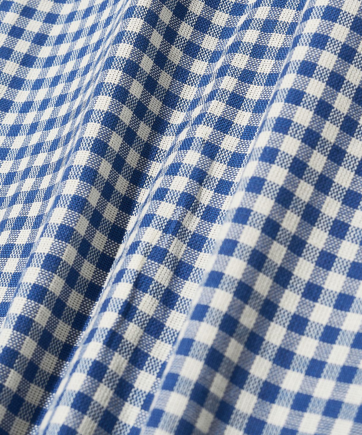 다이아몬드 레이라(DIAMOND LAYLA) Gingham Check 1/2 shirt S143  Blue