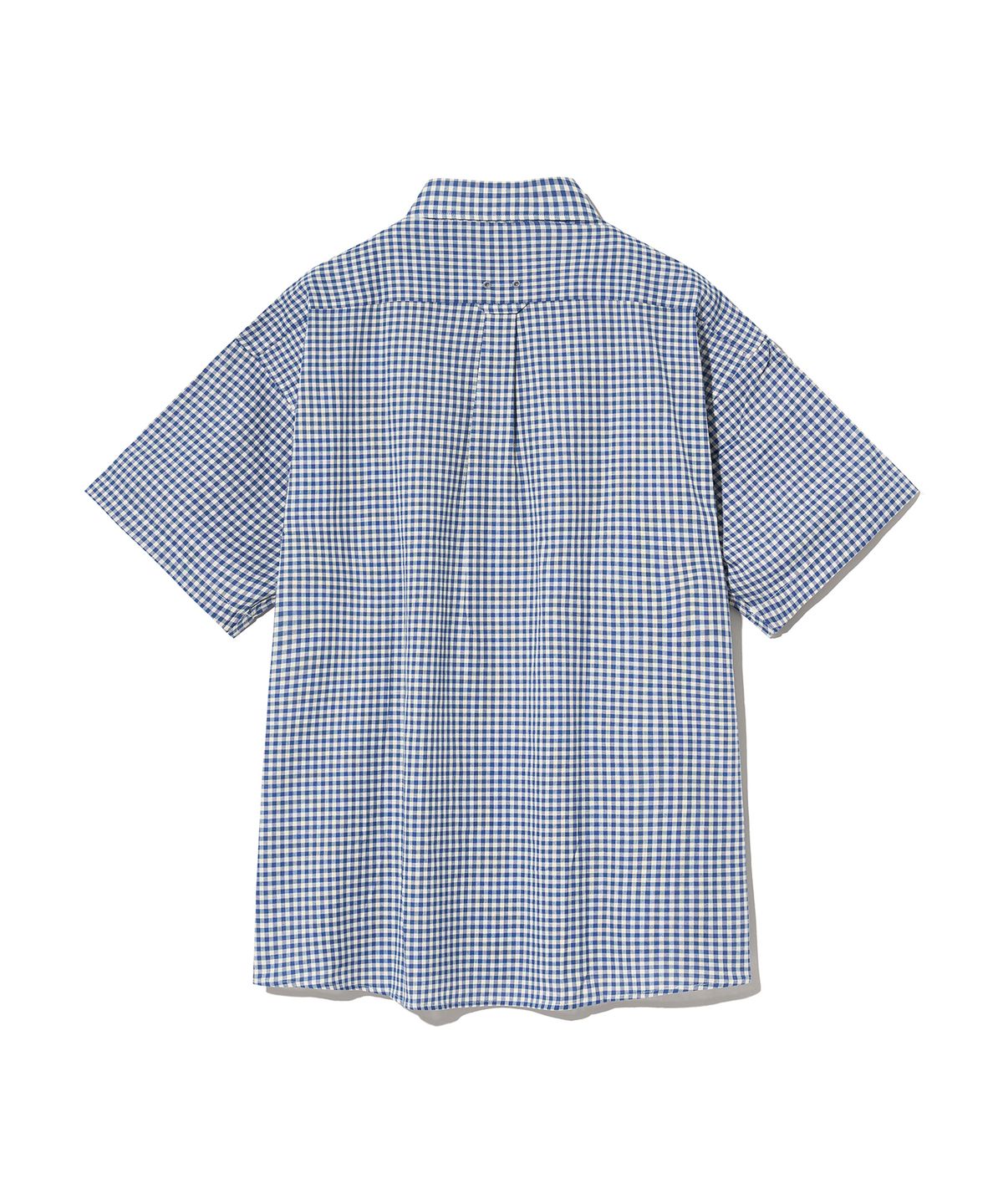 다이아몬드 레이라(DIAMOND LAYLA) Gingham Check 1/2 shirt S143  Blue