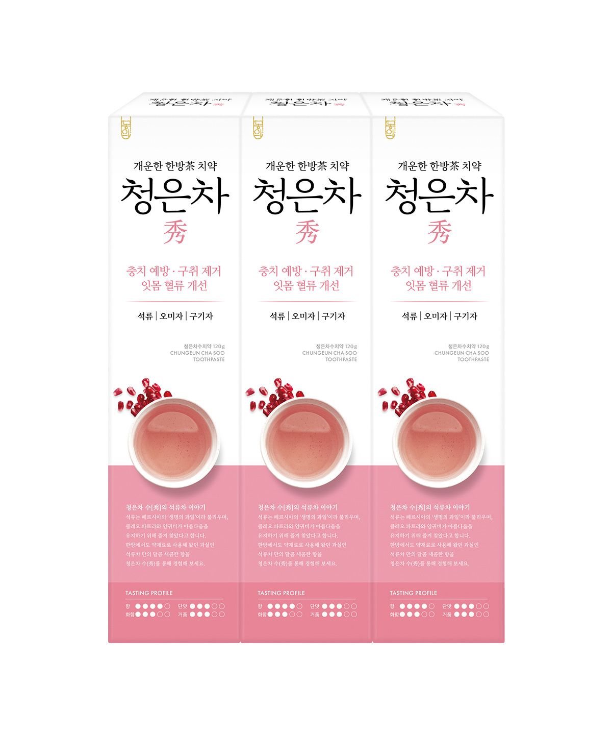 이공팔공(2080) 청은차 치약 3개입 * 2종 택 1