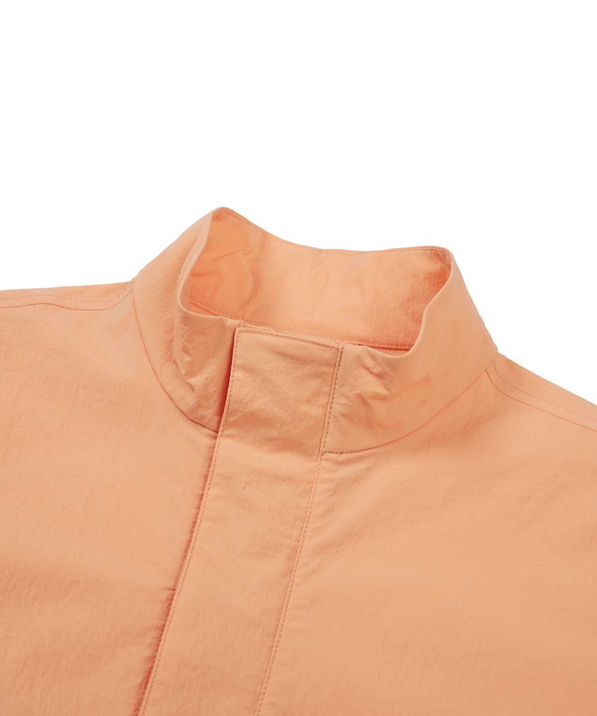 스노우피크 어패럴 키즈(SNOWPEAK APPAREL KIDS) 키즈 루트 스탠드넥 반팔 아노락 Light Orange (S24MKRAN80)