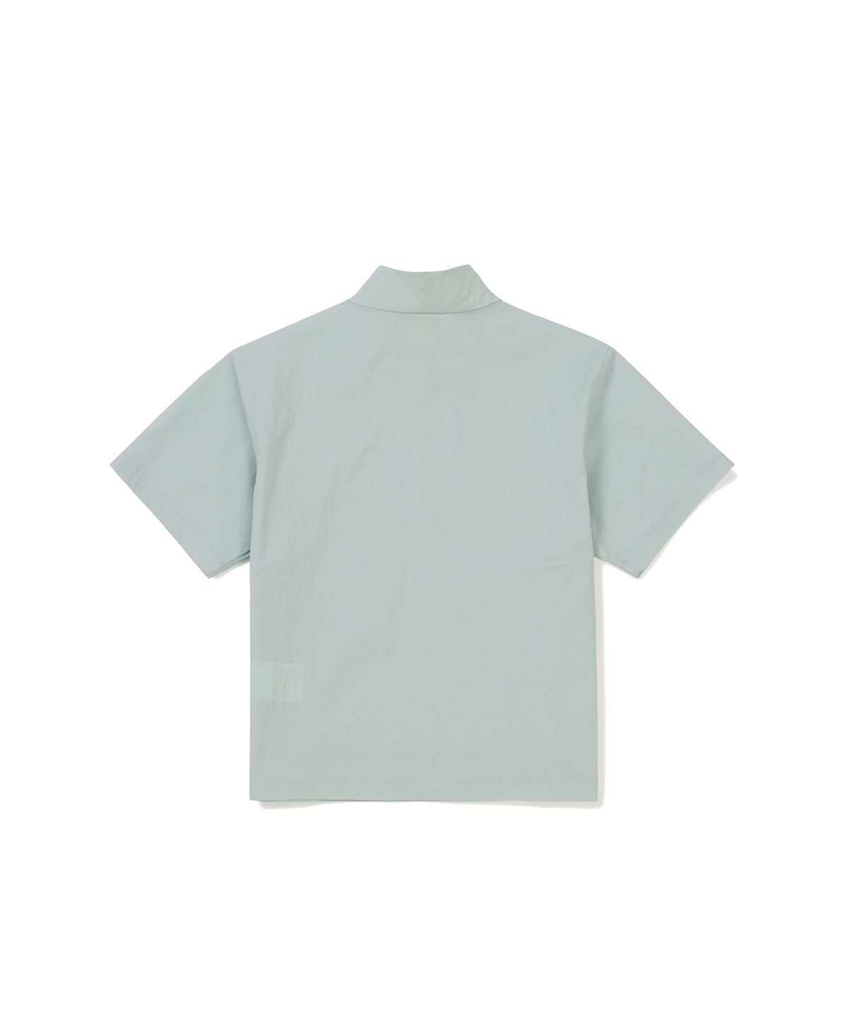 스노우피크 어패럴 키즈(SNOWPEAK APPAREL KIDS) 키즈 루트 스탠드넥 반팔 아노락 Mid Mint (S24MKRAN80)