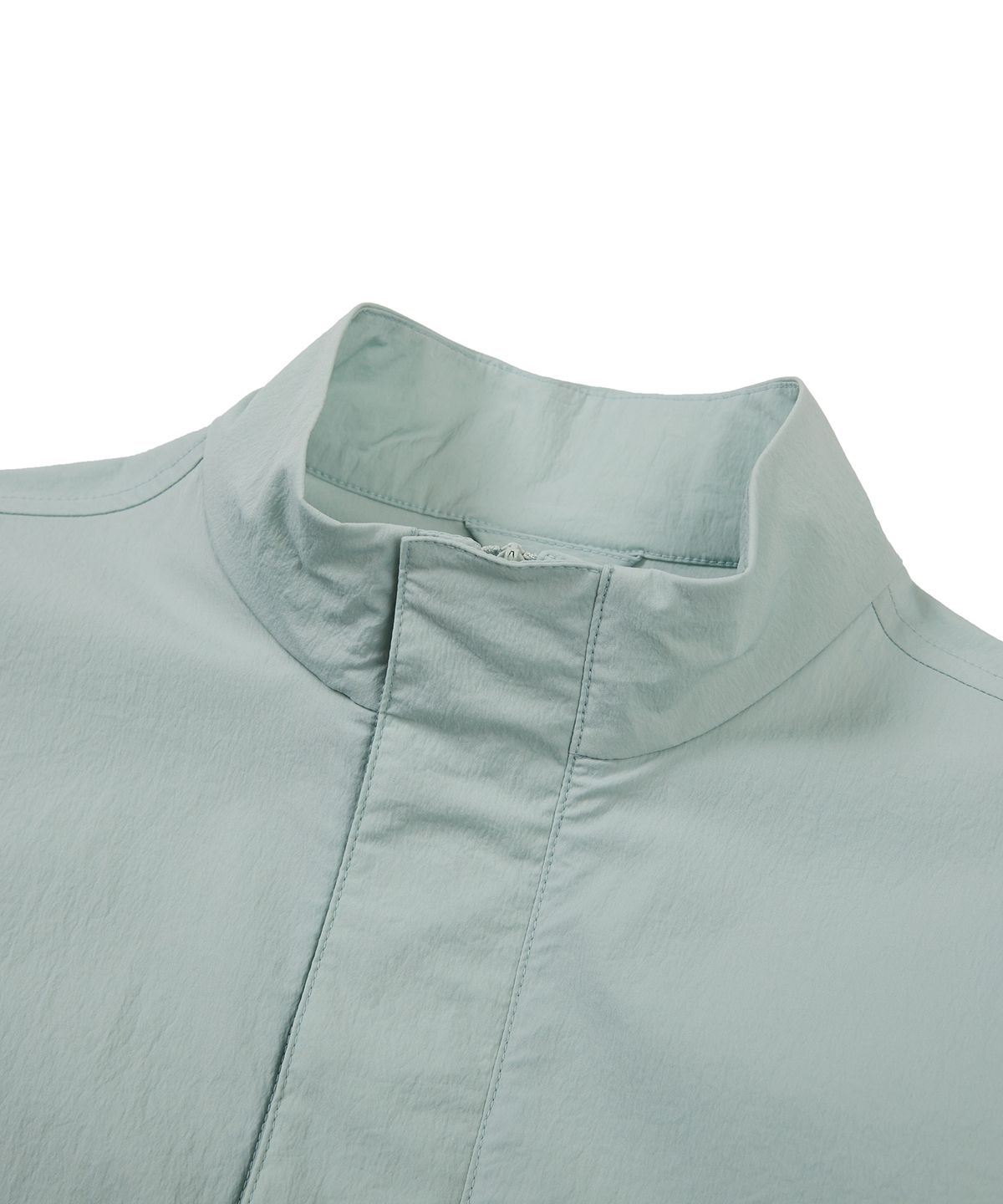 스노우피크 어패럴 키즈(SNOWPEAK APPAREL KIDS) 키즈 루트 스탠드넥 반팔 아노락 Mid Mint (S24MKRAN80)