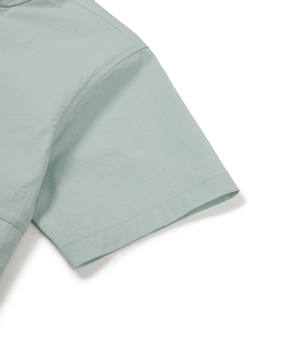 스노우피크 어패럴 키즈(SNOWPEAK APPAREL KIDS) 키즈 루트 스탠드넥 반팔 아노락 Mid Mint (S24MKRAN80)