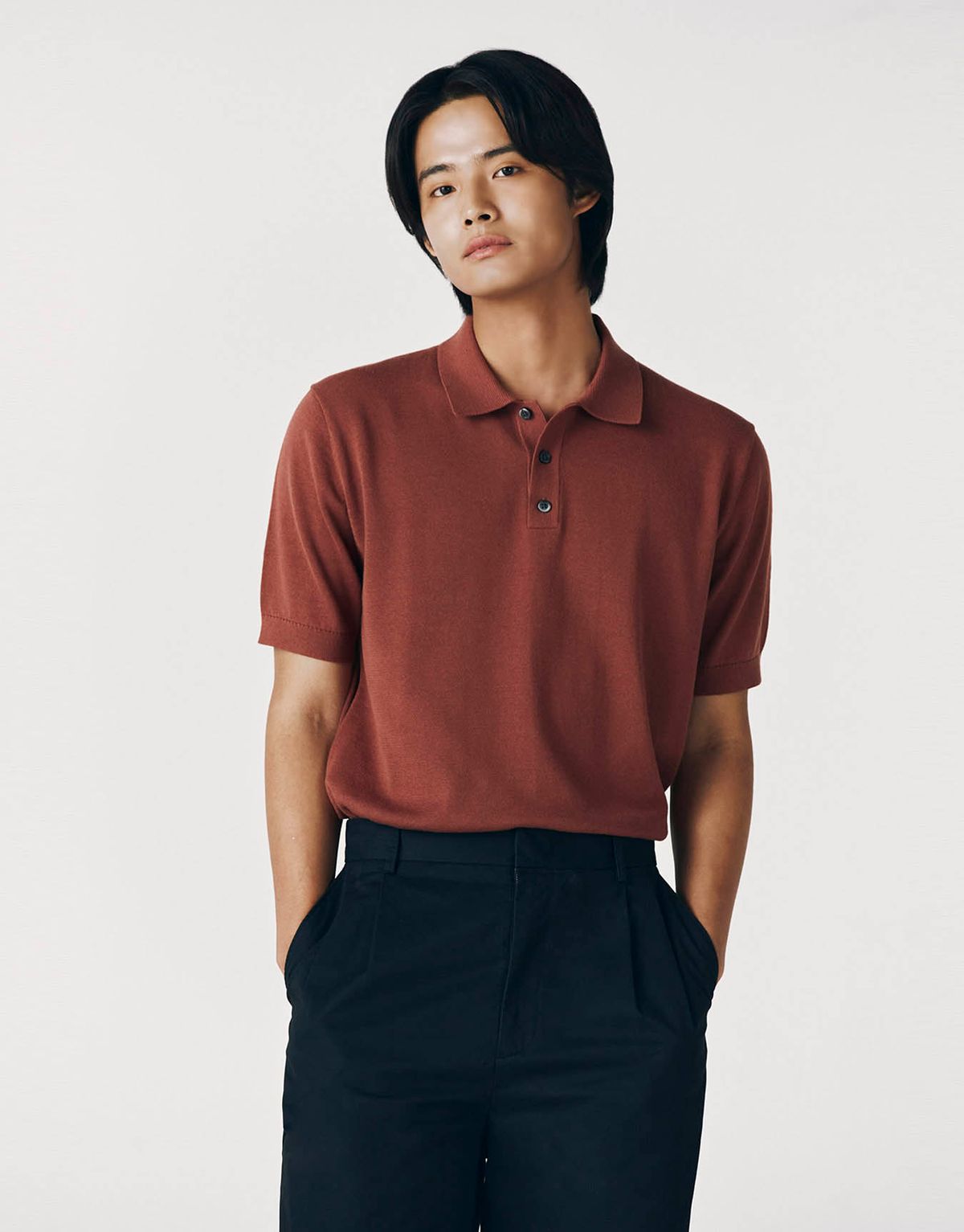 지오다노(GIORDANO) 폴로넥 반팔 니트(12GG) 054523 [8color]