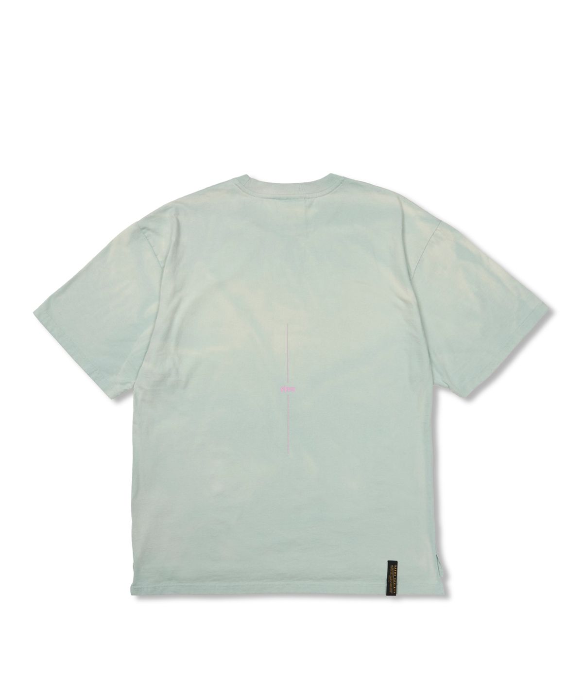 스티그마(STIGMA) Crayon STGM Vintage-Like Washed Oversized Short Sleeves T-Shirts Sky Blue