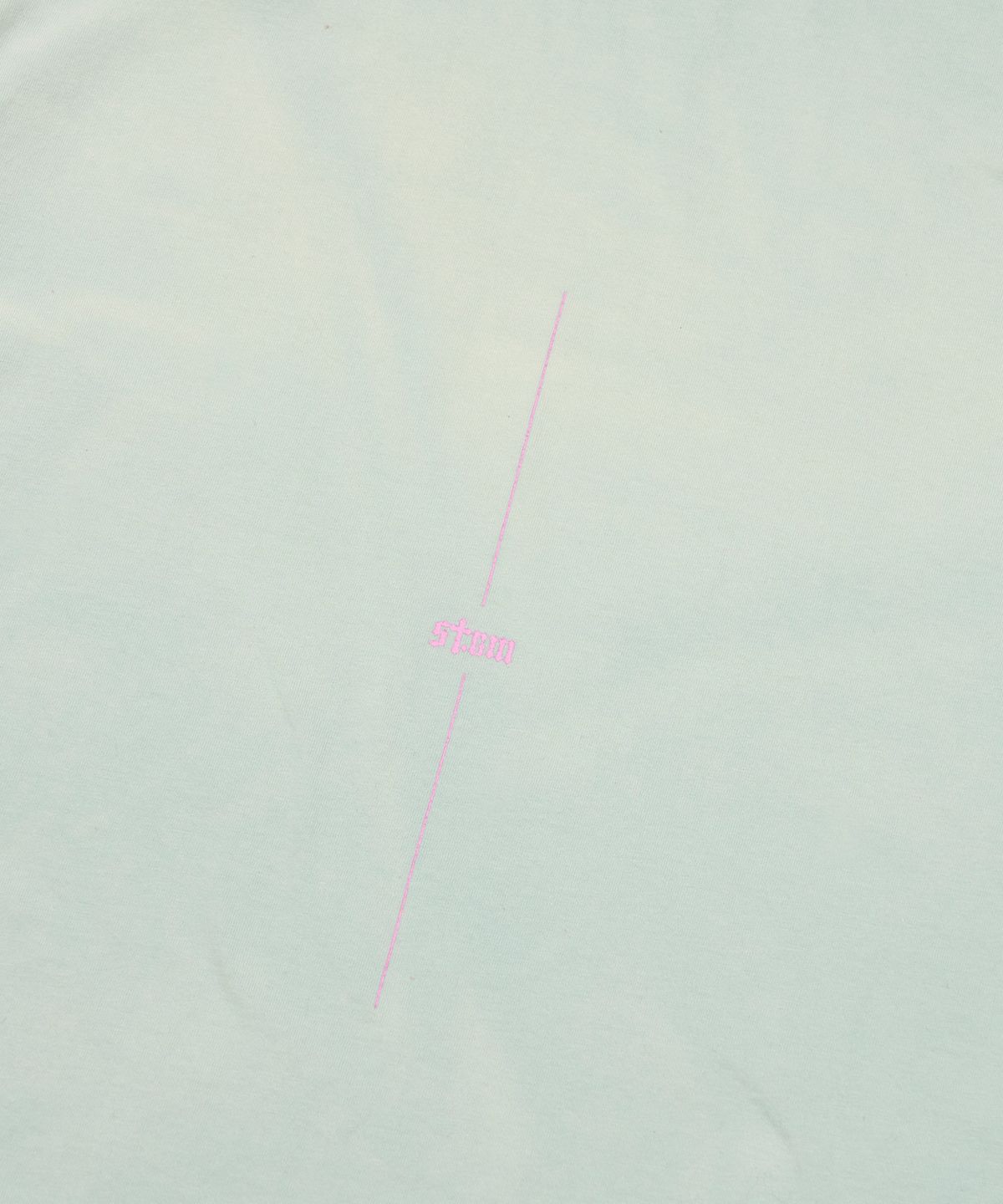 스티그마(STIGMA) Crayon STGM Vintage-Like Washed Oversized Short Sleeves T-Shirts Sky Blue