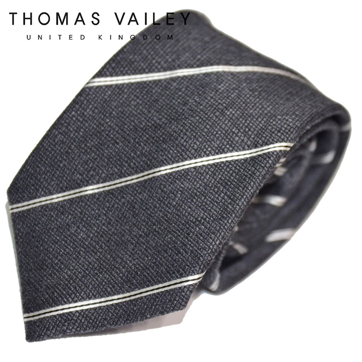토마스 베일리(THOMAS VAILEY) 패션넥타이-드류 그레이화이트 8cm