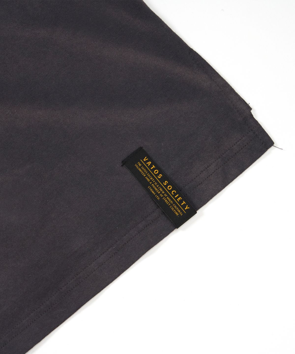 스티그마(STIGMA) Cross Smile Vintage-Like Washed Oversized Short Sleeves T-Shirts Charcoal