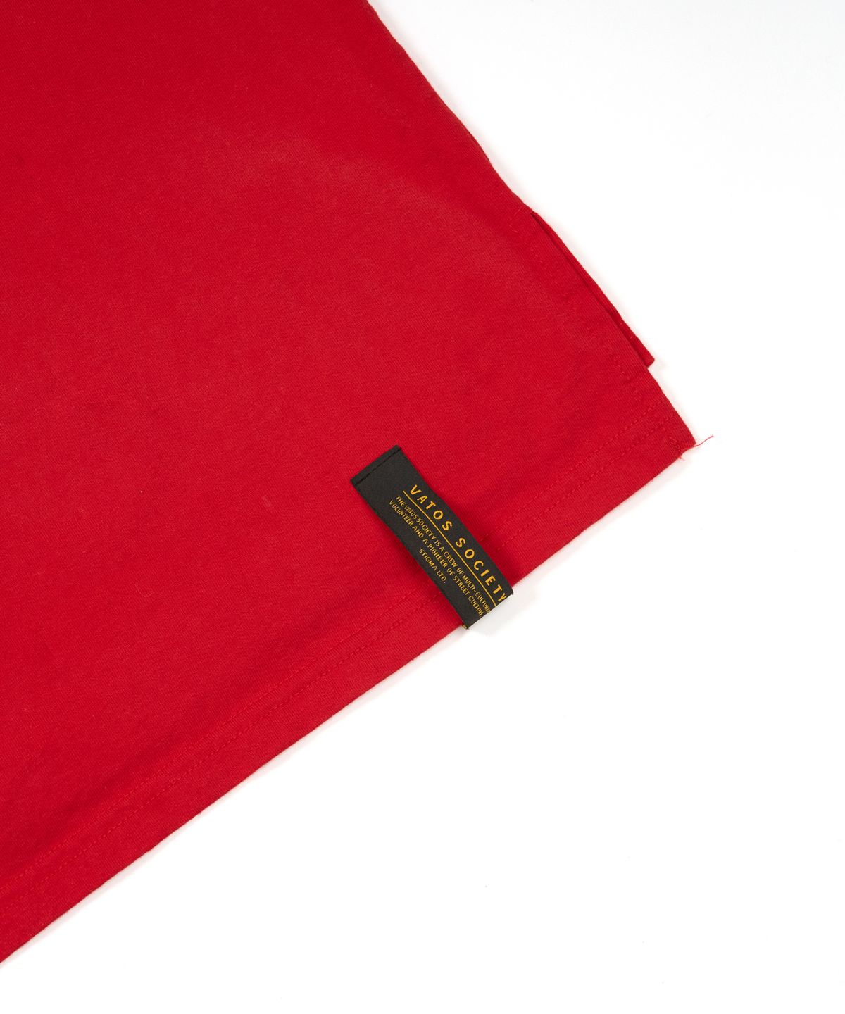 스티그마(STIGMA) Cross Smile Vintage-Like Washed Oversized Short Sleeves T-Shirts Red