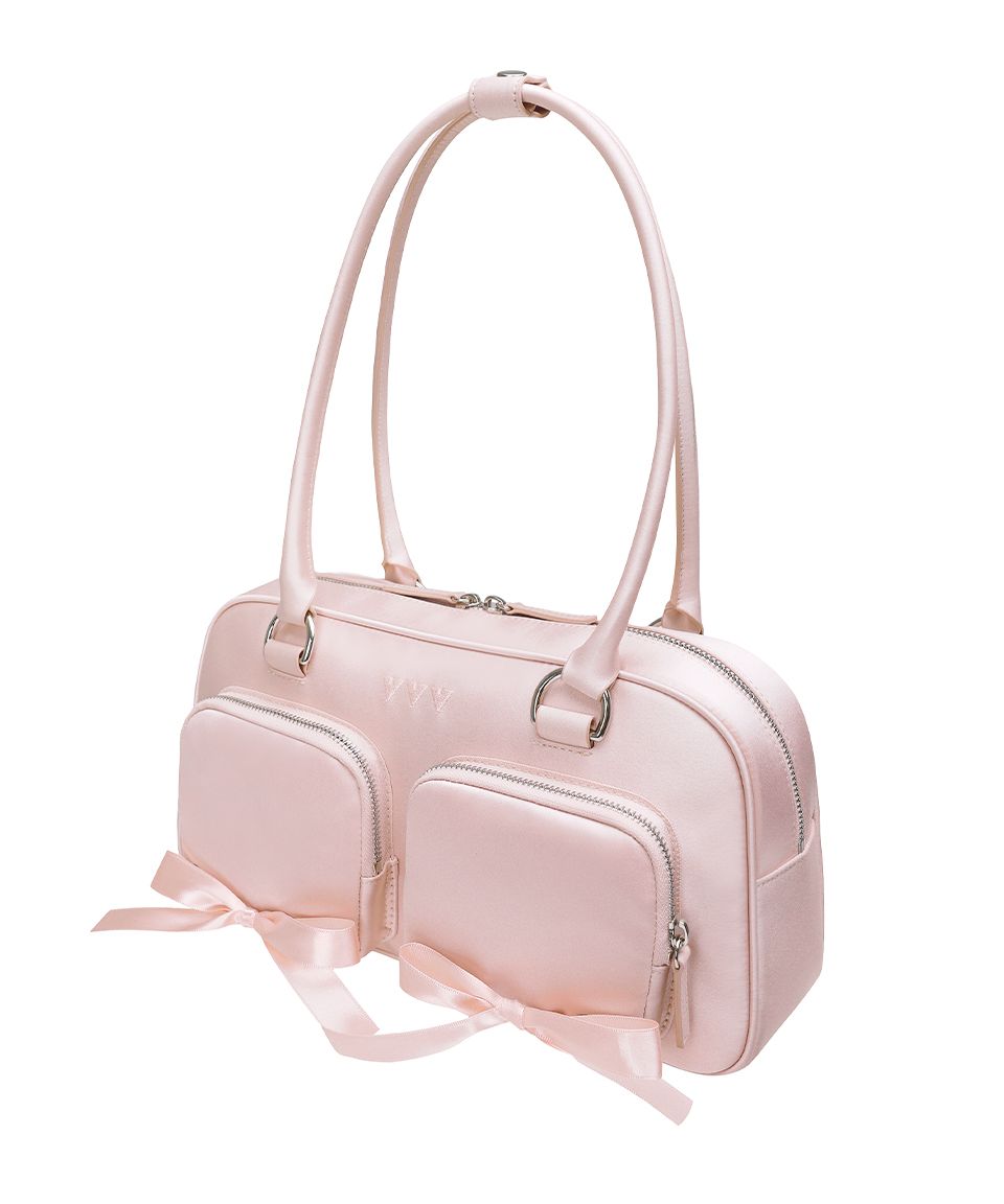 【VVV】Ribbon pocket tote shoulder bag MUSINSA | VVV Ribbon pocket tote shoulder bag _ Pink