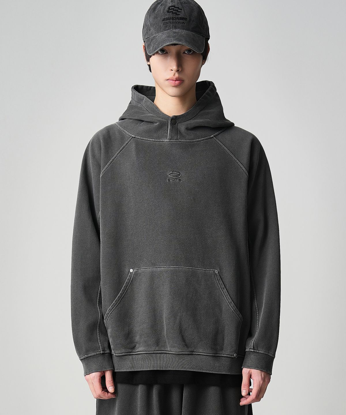 어반드레스(AVANDRESS) R Pigment Hoodie - 2COL
