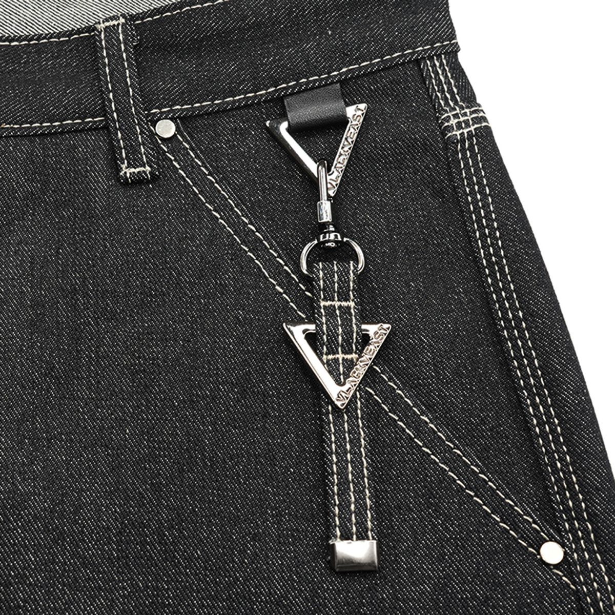 블랙비스트(VLACK VEAST) AC4301 _DENIM KEY RING _Charcoal Gray