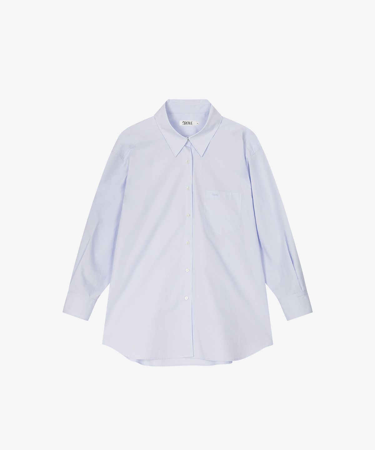 그로브(GROVE) COHEN OFF-SHOULDER SHIRT_LIGHT BLUE