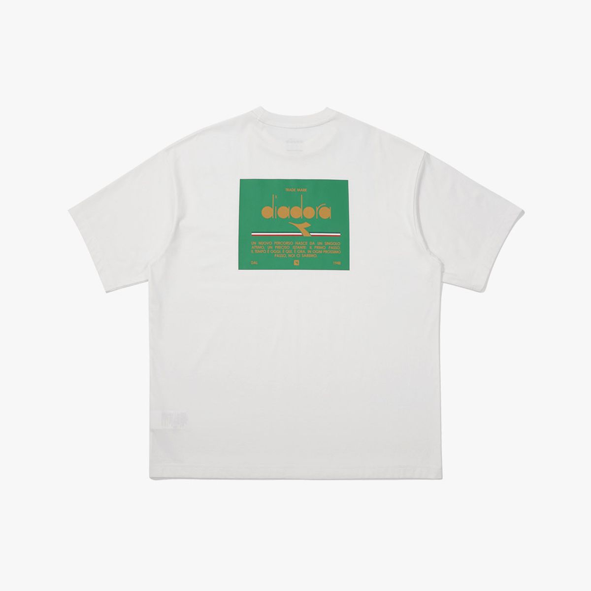 디아도라(diadora) 모멘토 라운드 티셔츠 WHITE