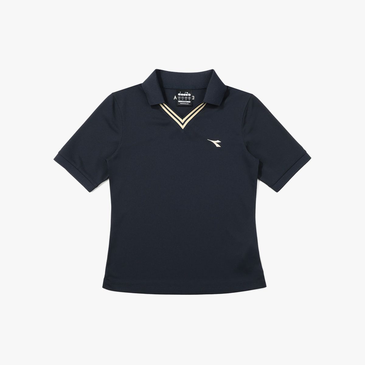 디아도라(diadora) 코모도 PK 반팔 티셔츠 우먼 NAVY