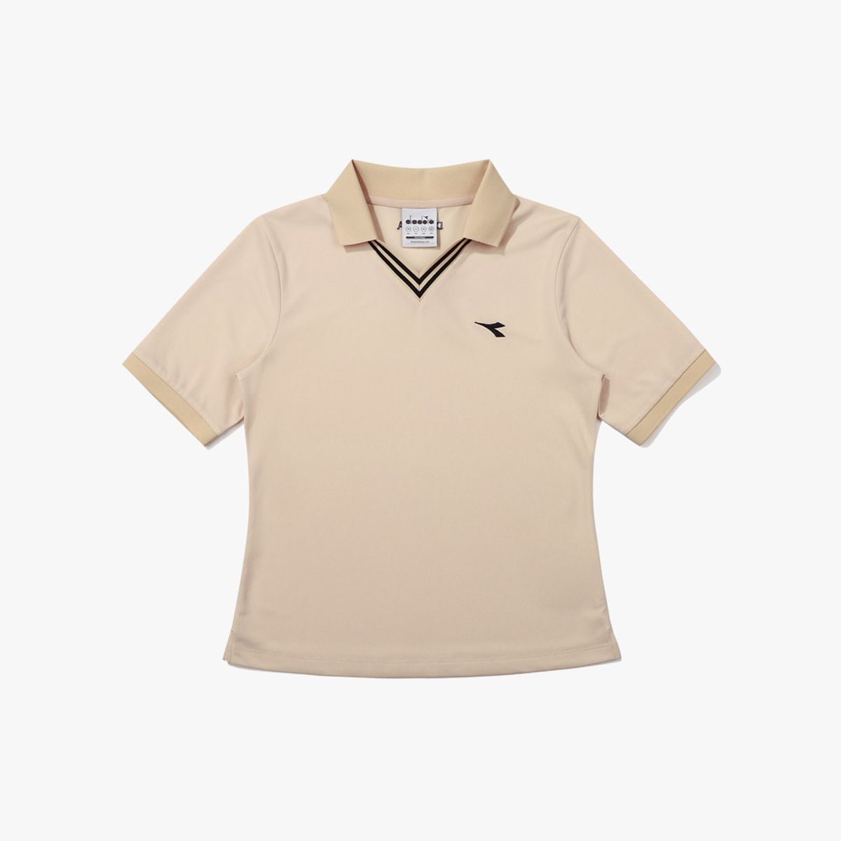 디아도라(diadora) 코모도 PK 반팔 티셔츠 우먼 BEIGE
