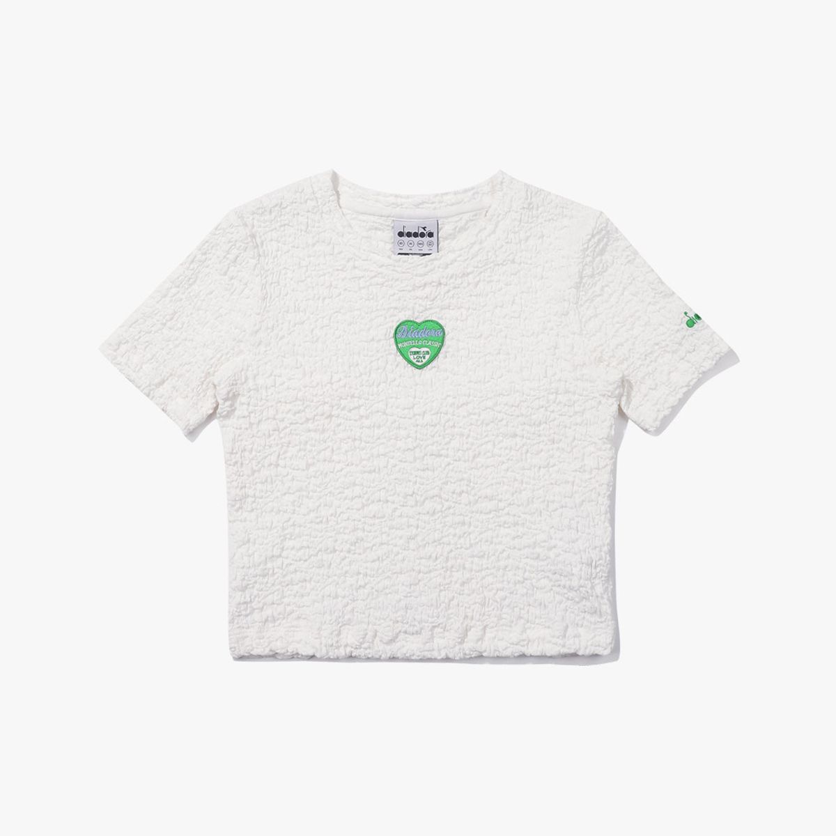 디아도라(diadora) 코모도 링클 반팔 티셔츠 우먼 WHITE
