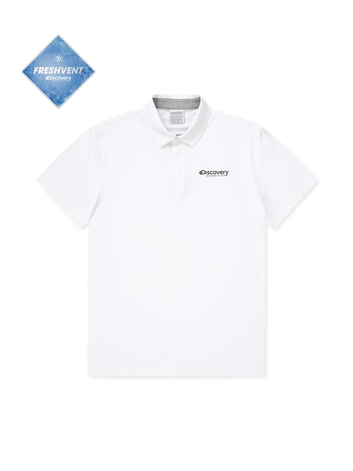 디스커버리 익스페디션(DISCOVERY EXPEDITION) 남성 프레시벤트 베이직 카라티 (WHITE)