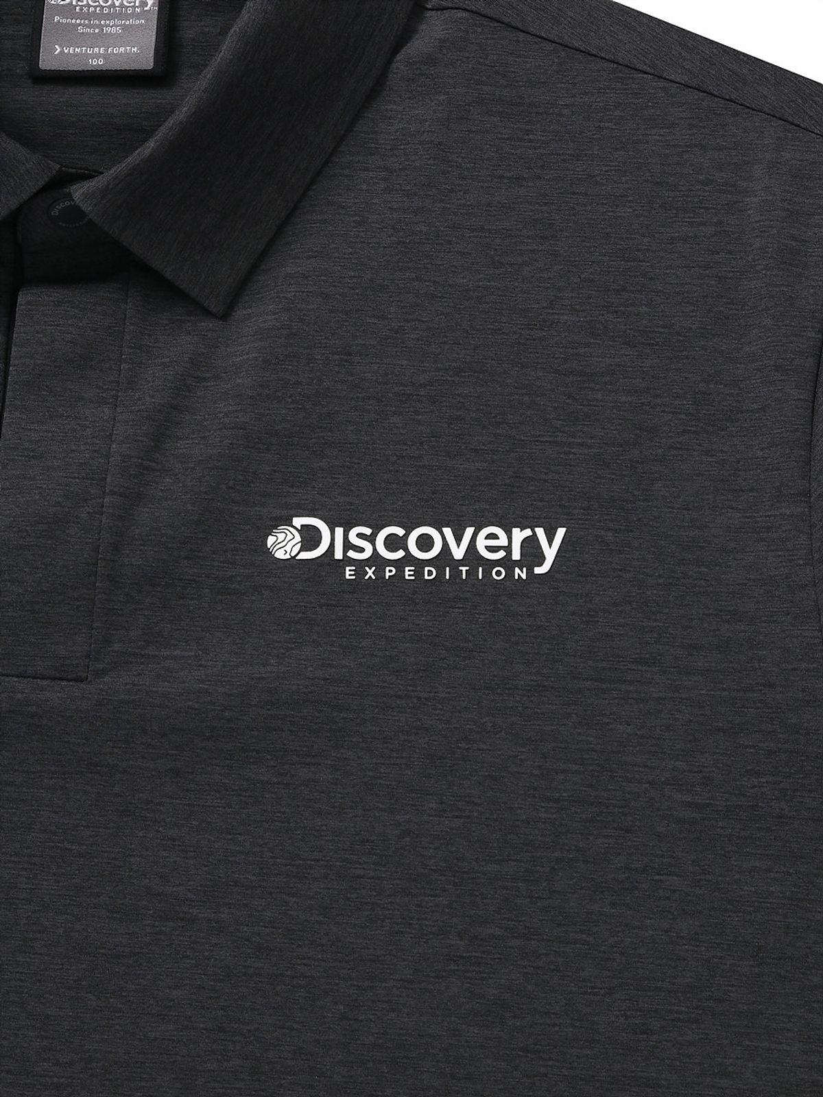 디스커버리 익스페디션(DISCOVERY EXPEDITION) 남성 프레시벤트 베이직 카라티 (Dark Melange Gray)