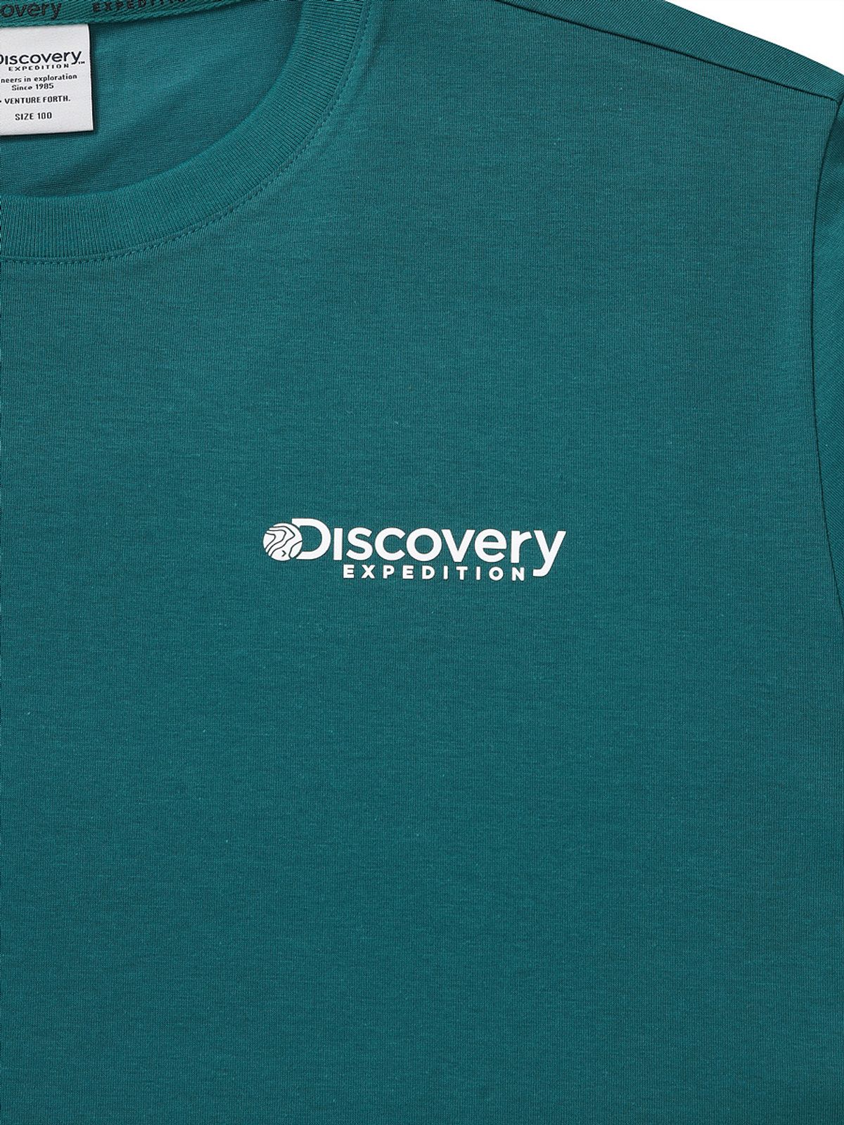 디스커버리 익스페디션(DISCOVERY EXPEDITION) 남성 프레시벤트 덴버 스몰로고 반팔티셔츠 (D/TURQUOISE)