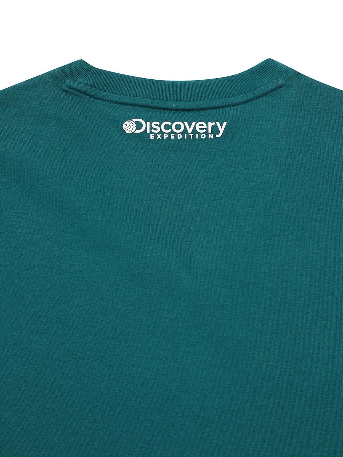 디스커버리 익스페디션(DISCOVERY EXPEDITION) 남성 프레시벤트 덴버 스몰로고 반팔티셔츠 (D/TURQUOISE)