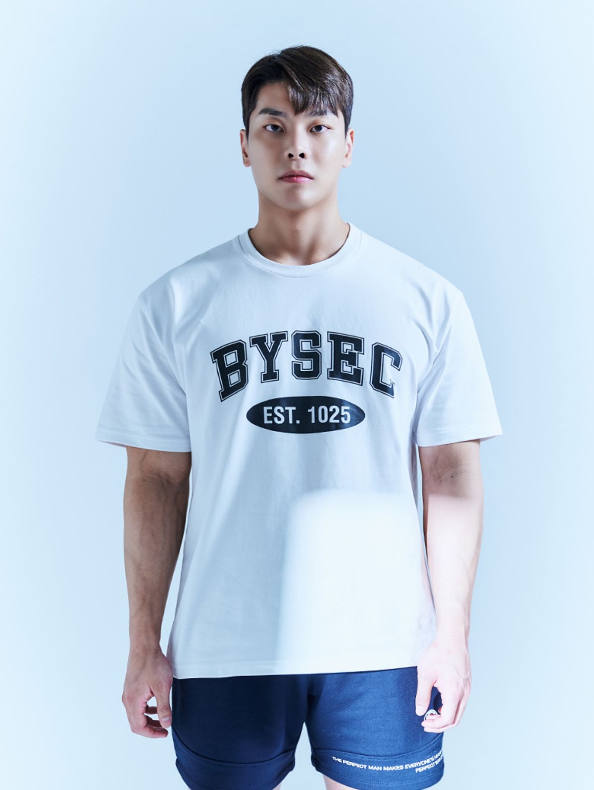 바이젝(BYSEC) [2PACK] 코튼 시그니처로고 세미오버핏 반팔 티셔츠