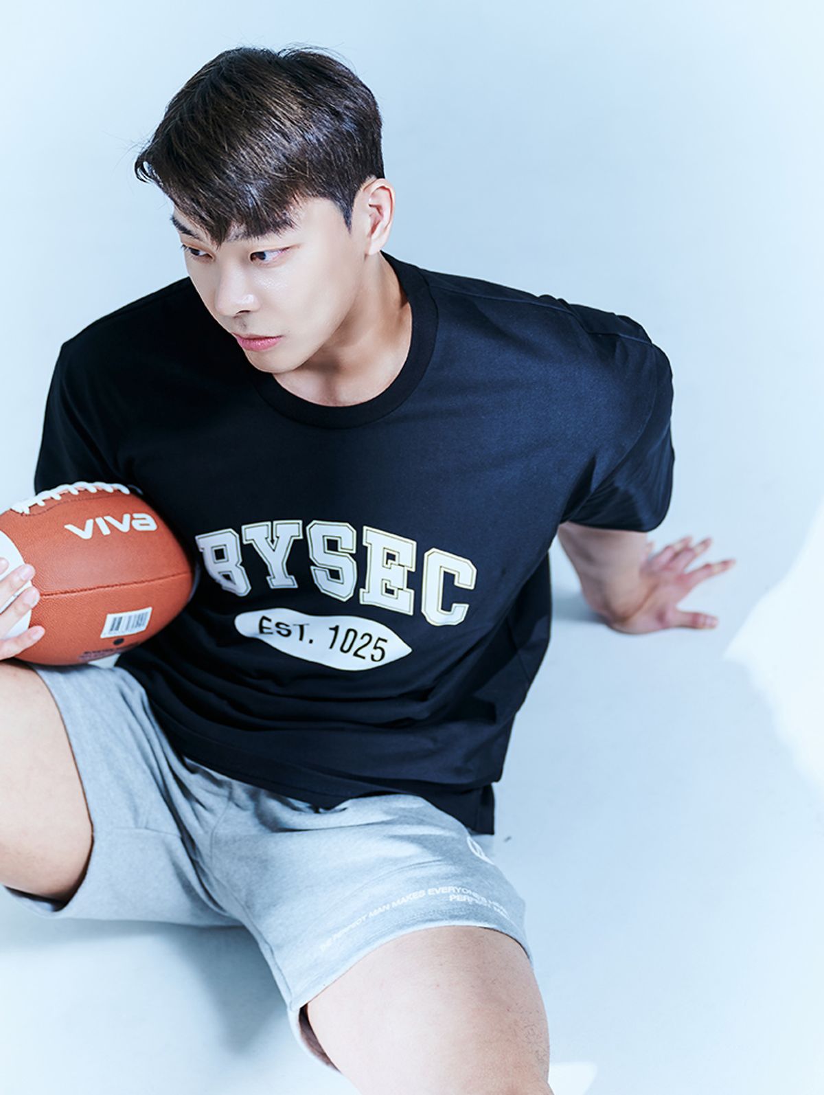 바이젝(BYSEC) [2PACK] 코튼 시그니처로고 세미오버핏 반팔 티셔츠