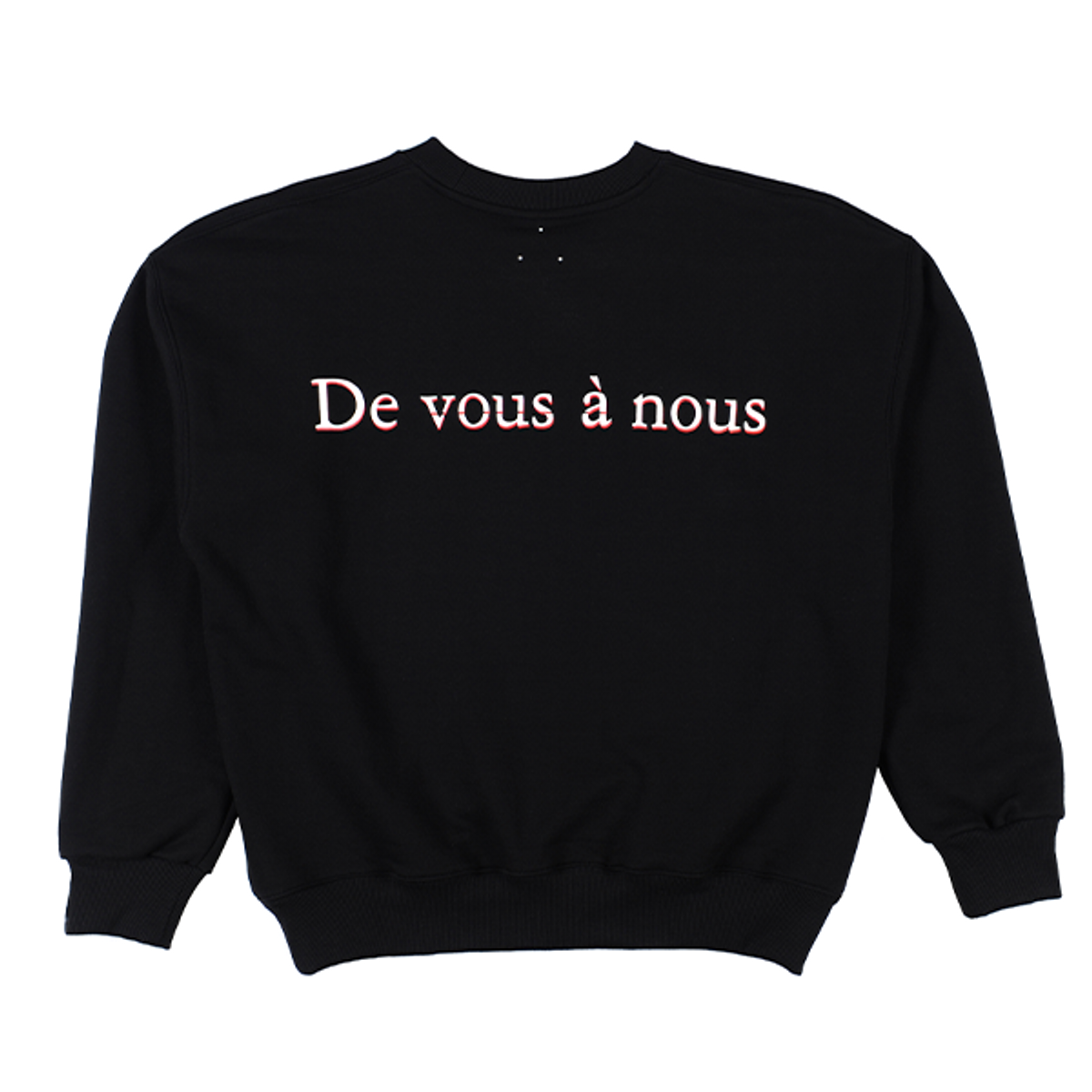 드반(DVÀN) BIG NEON SIGN SWEAT SHIRT BLACK 빅로고 레터링 맨투맨