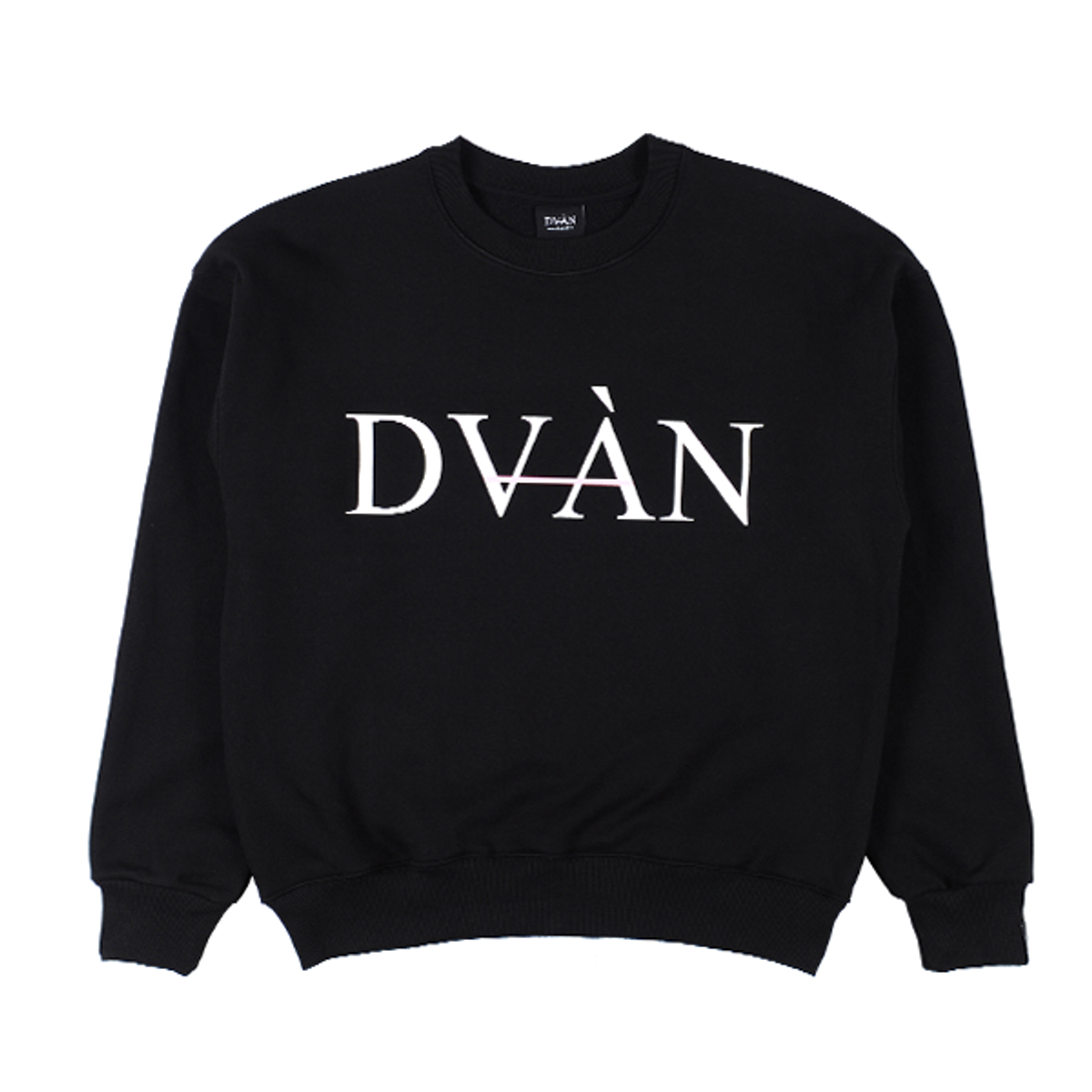 드반(DVÀN) PNK LA FLEUR SWEAT SHIRT BLACK 라 플라 맨투맨