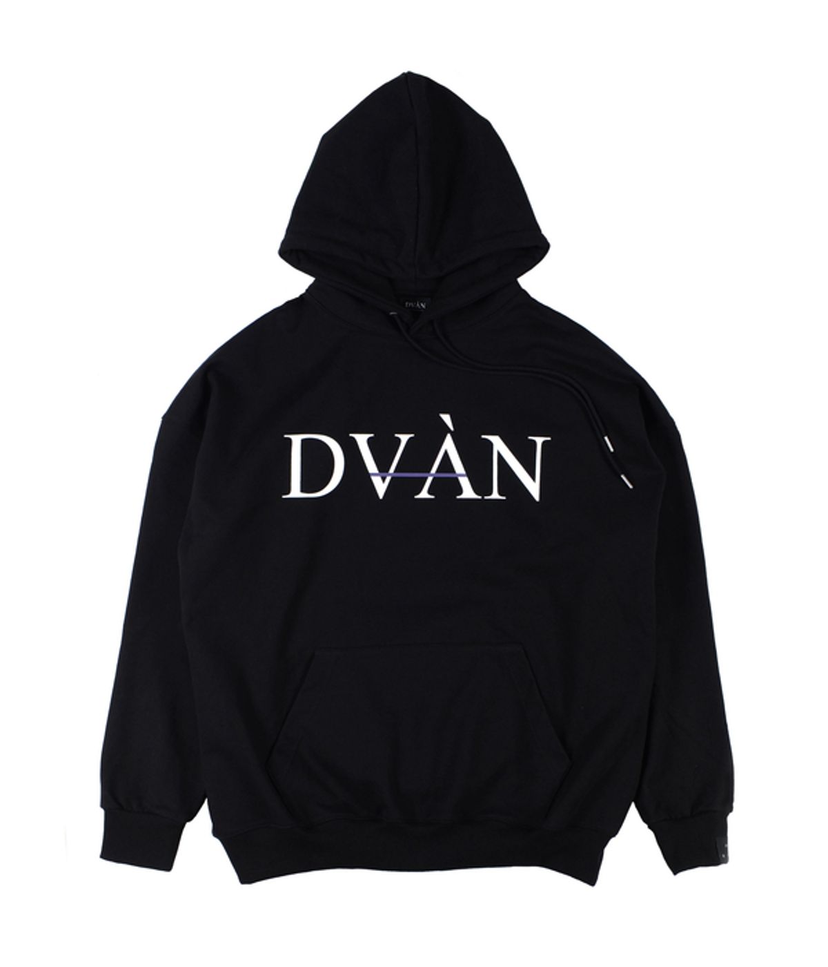 드반(DVÀN) RAINBOW HOODIE BLACK 무지개 구름 후드