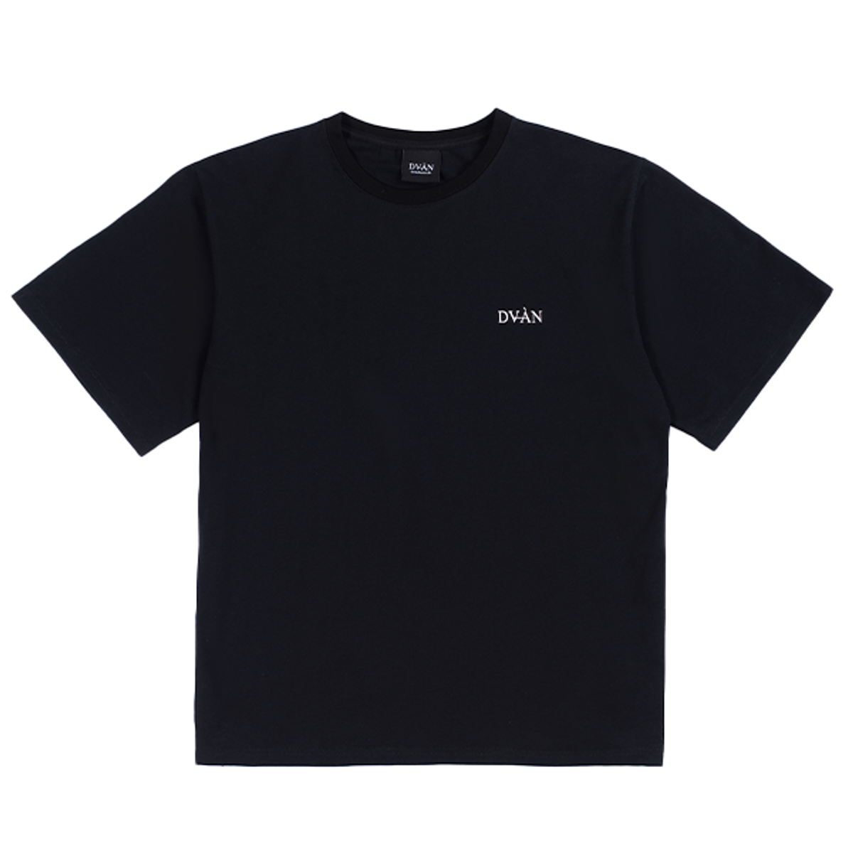 드반(DVÀN) DOUBLE LOGO T-SHIRT BLACK 더블 로고 티셔츠
