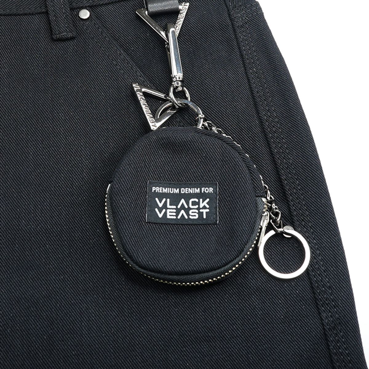 블랙비스트(VLACK VEAST) AC4303 _DENIM POUCH _Black