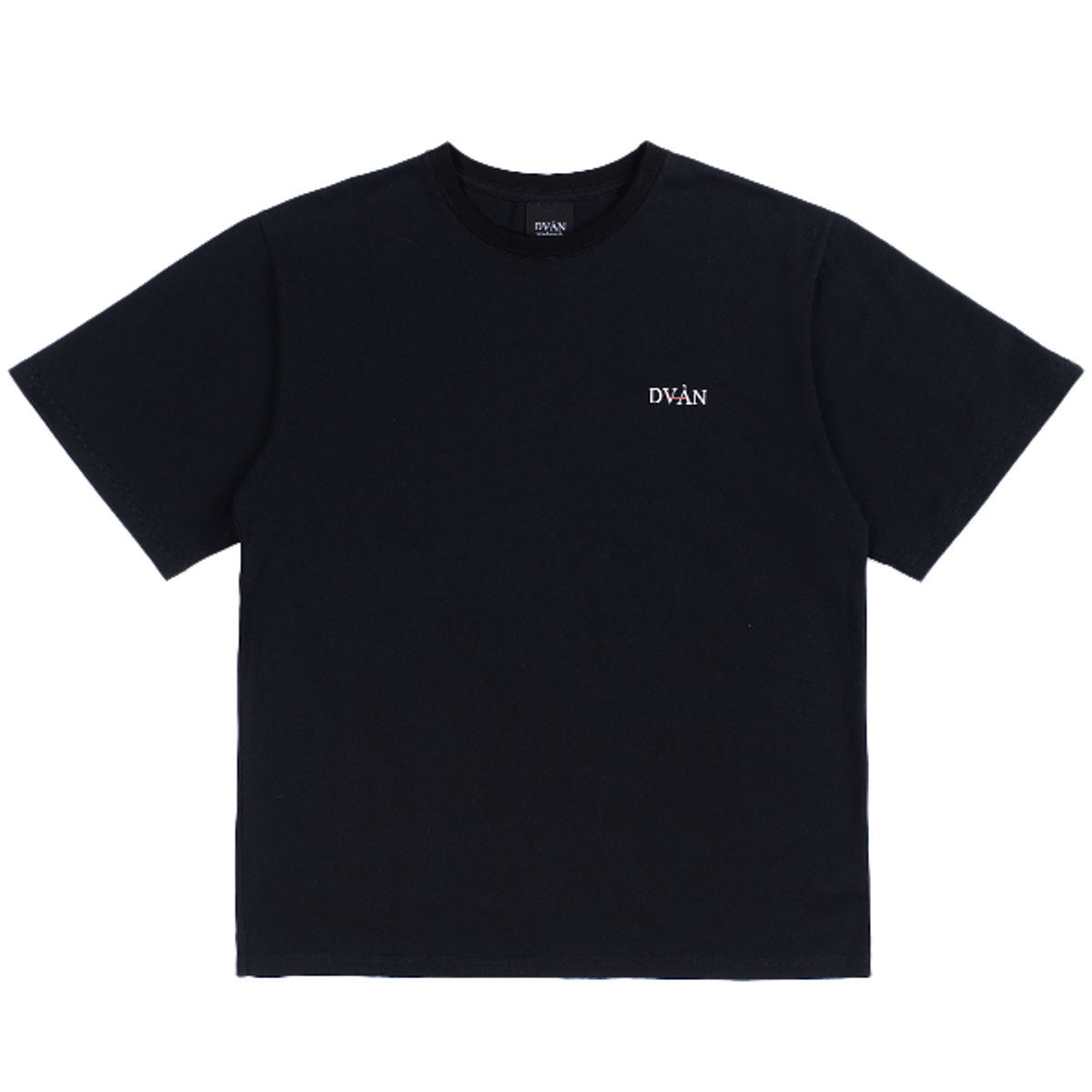 드반(DVÀN) RED FLAMINGO GRAPHIC T-SHIRT BLACK 홍학 그래픽 티셔츠
