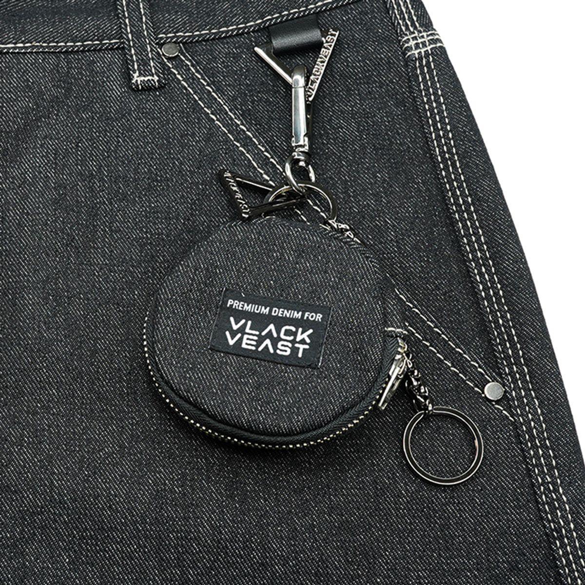블랙비스트(VLACK VEAST) AC4303 _DENIM POUCH _Charcoal Gray