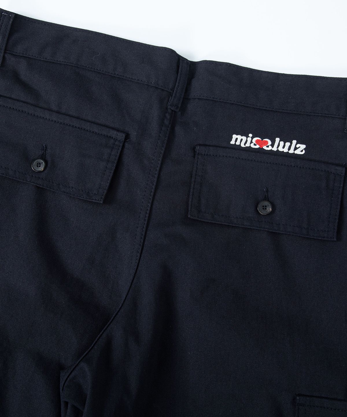 미스룰즈(MISSLULZ) 파이어 로즈 카고 팬츠 블랙