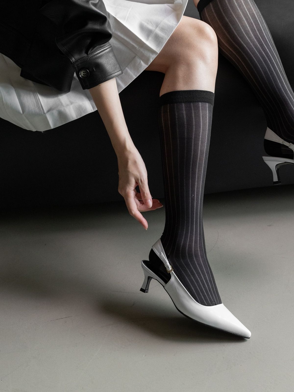 쥬다르(JEU DART) Modern Classic slingback white