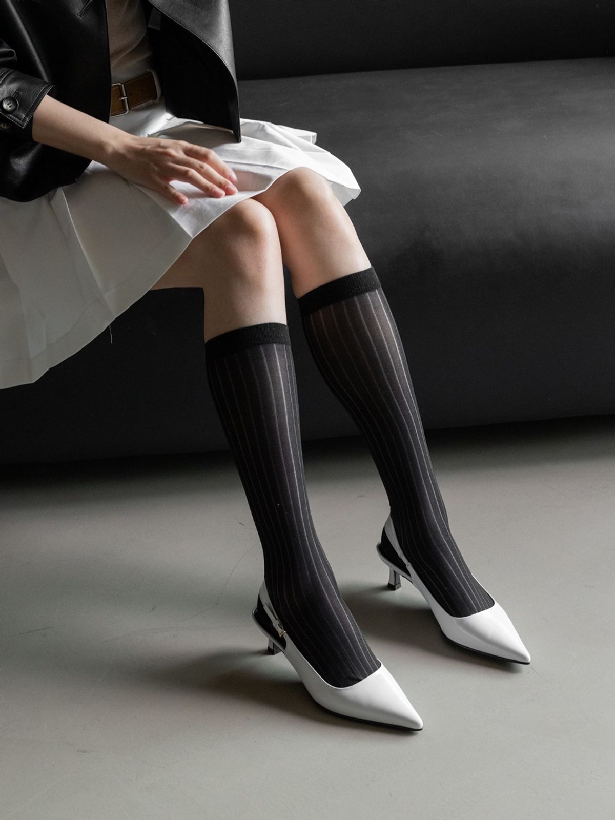 쥬다르(JEU DART) Modern Classic slingback white