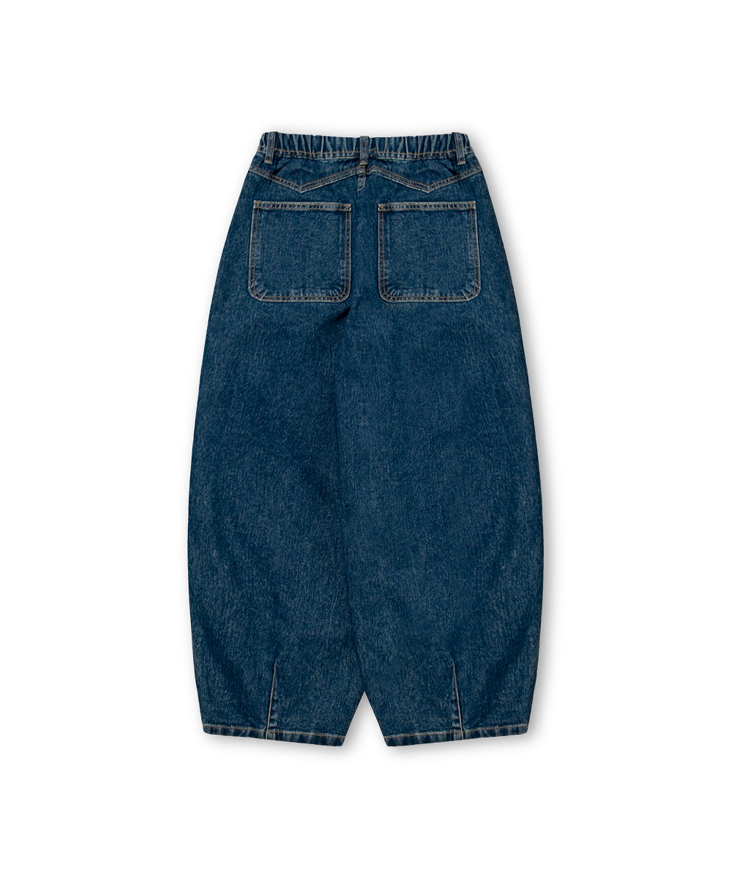 【ANGLAN】24SS★ [AG.W] Tin Denim Balloon Pants AG] Tin Denim Washing Balloon Pants - Blue Denim - ANGLAN