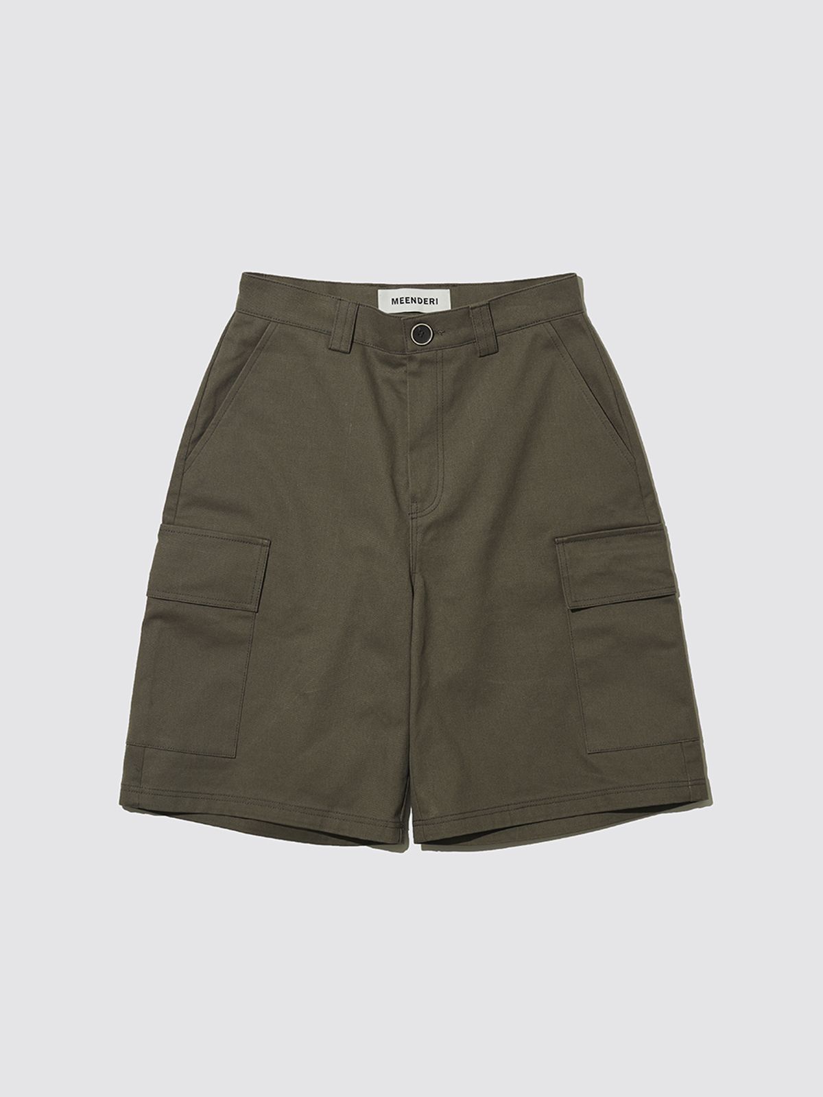민더리(MEENDERI) BIG POCKET SHORTS - BROWN