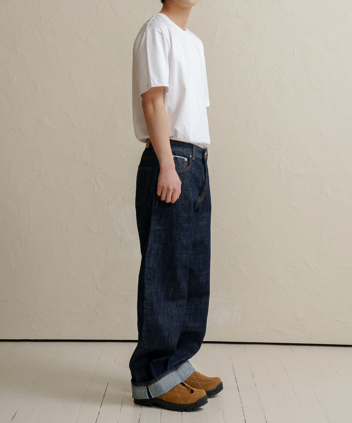 덴메이드(DENMADE) DEN0801 Selvedge Extra Wide Fit (Mid Indigo)