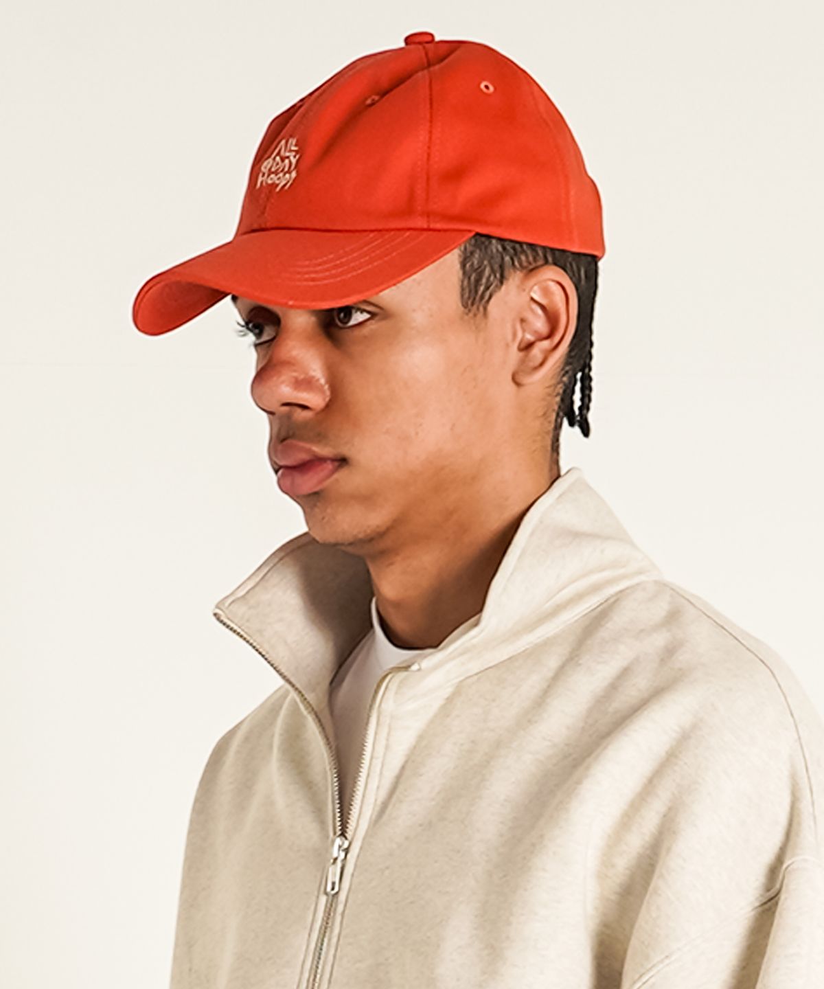 올데이훕스(ALL DAY HOOPS) 훕스 로고 자수 볼캡 볼브라운